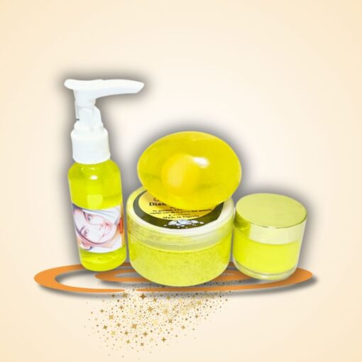 Kit visage teint jaune banane