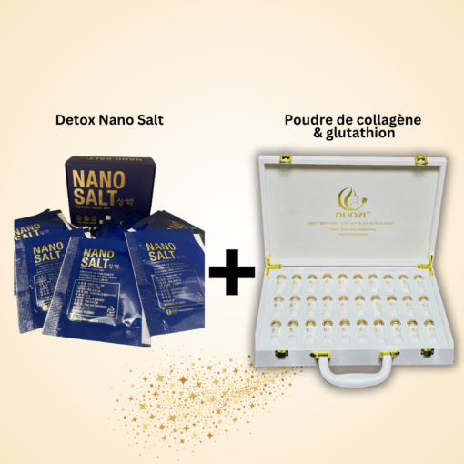 Detox Nano Salt + Poudre de collagène & glutathion à forte concentration